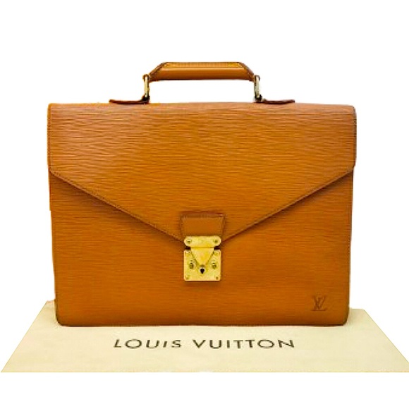 LOUIS VUITTON Ambassador Cipango Gold Epi Leather Business Briefcase Laptop Bag - Picture 1 of 10